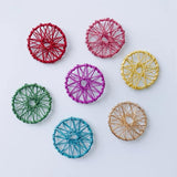 DIY Iron Spray Paint Round Hollow Earrings