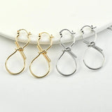 Copper-Plated 18k Figure 8 Ear Buckle Earrings