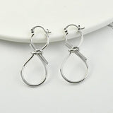 Copper-Plated 18k Figure 8 Ear Buckle Earrings