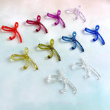 Acrylic Bow Long Earrings Ear Pendant DIY Accessories