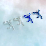 Acrylic Bow Long Earrings Ear Pendant DIY Accessories