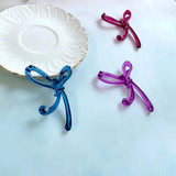 Acrylic Bow Long Earrings Ear Pendant DIY Accessories