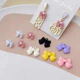 Spray Paint Bowknot Jewelry DIY Earrings Accessories