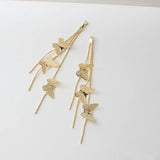Copper Plated Butterfly Tassel Pendant for DIY Earrings