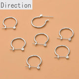 14k Color-Preserving Round Earrings DIY Jewelry Accessories