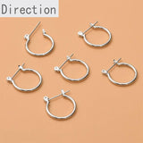 14k Color-Preserving Round Earrings DIY Jewelry Accessories