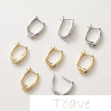 Gold-Plated Copper U-Shaped Earrings DIY Material