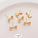 S925 Silver Needle Butterfly Band Earrings DIY Materials