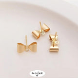 S925 Silver Needle Butterfly Band Earrings DIY Materials