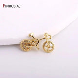 Bike Charms 14K Plated Bicycle Charm Pendents DIY Jewelry Making