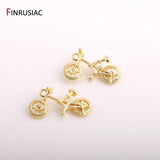 Bike Charms 14K Plated Bicycle Charm Pendents DIY Jewelry Making