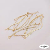 14K Gold Ear Wire Tassel DIY Jewelry Connectors