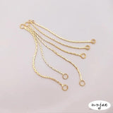 14K Gold Ear Wire Tassel DIY Jewelry Connectors