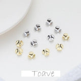 14K Gold Plated Three-Petal Flower DIY Jewelry Material