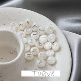 Freshwater Shell Double-Sided Oil Drop 26 Letters DIY Retro Beaded Bracelet Neck