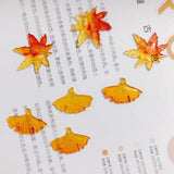Autumn Gradient Epoxy Pendant Jewelry Material 10pcs