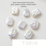 Freshwater Pearl Rectangular Straight Hole DIY Earrings Material