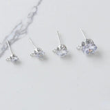14k Gold-Plated Zircon Earrings DIY Accessory