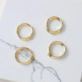 14k Gold-Plated Geometric Multi-Layer DIY Earrings Necklace Material