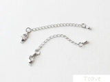 6pcs 18K Copper Plated Extension Chain Lobster Clasp DIY Ornament Accessories