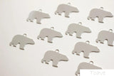 Polar Bear Copper Plated Pendant 18K DIY Accessories