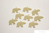 Polar Bear Copper Plated Pendant 18K DIY Accessories