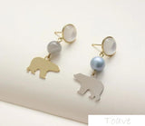 Polar Bear Copper Plated Pendant 18K DIY Accessories