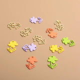 10pcs Flower Alloy Pendant DIY Earrings Accessories Material