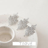 Copper Plated Hanging Diamond Lace Pendant