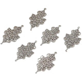Copper Plated Hanging Diamond Lace Pendant