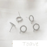 14K Flower Earrings DIY Material Accessory