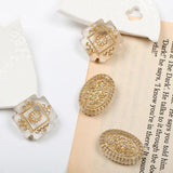 Vintage Baroque Antq Resin Beads DIY Earrings