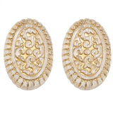 Vintage Baroque Antq Resin Beads DIY Earrings