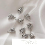 14K Gold-Clad Bell Pendant Earring Accessories