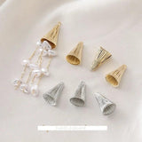 14K Retro Cap DIY Earrings Bracelet Set