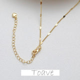 Gold Flat Chain Love Necklace DIY Material