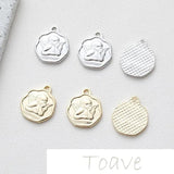 Round Pendant Angel Beaded Jewelry Set