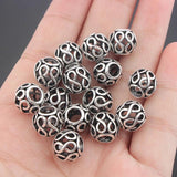 10pcs Hollow Figure 8 Spacer Beads DIY Jewelry Bracelet Necklace Making