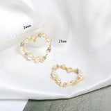 Pearl Rhinestone Flower Stamen Earrings DIY Jewelry Accessories