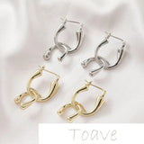 14K U-Shaped Belt Dangle Earrings DIY Hand-Made Material Accessories