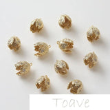 14K Gold-Clad Cap Pendant DIY Earrings Bracelet Necklace Copper Material