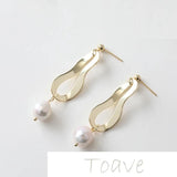 14K Bag Preservation Irregular Shaped Hollow DIY Earrings