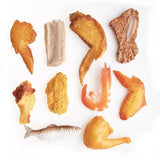 5pcs Mixed Style Chicken Leg Wings Pendant DIY Keychain Decoration