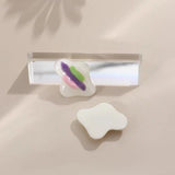 4pcs Corrugated Striped Resin Patch DIY Earring Accessory Material
