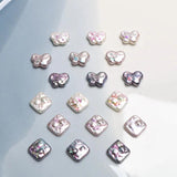 Baroque Butterfly Diamond Shell Pearl Earrings DIY Jewelry