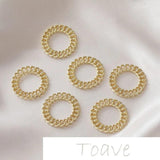 Alloy Chain Peach Heart Square DIY Earring