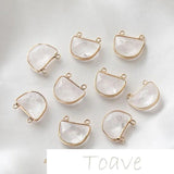 Natural Stone Double Hole Hanging Earrings DIY Material