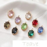 Retro Oval Large Rhinestone Edging DIY Earrings Hairpin Pendant