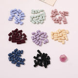 Small Square Tube Perforated Beads for DIY Jewelry