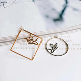 10pcs Square Pendant Charms for Diy Earrings Necklace